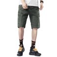 thumbnail image 2 of Faithtur Men? s Solid Color/Camouflage Print High Waist Shorts with Pockets, 2 of 9