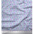 thumbnail image 1 of Soimoi Green polyester Crepe Fabric Polka Dots Print Fabric by the Yard 42 Inch Wide, 1 of 3