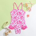 thumbnail image 2 of TBWNWG Girls Ruffle Triangle Bikini Set Cute Fresh Spring and Summer Swimwear for Toddler,Size 12-18 Months, 2 of 9