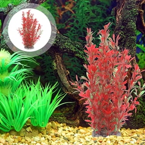 HEALEEP Accessoires pour l'aquarium de la plante de poisson artificiel pour la décoration du réservoir de poisson