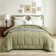 thumbnail image 2 of BedTreat Down Alternative Duvet Insert, Quilted Twin Size Light Green Comforter, All Season Ultra Soft Microfiber Bedding with Corner Tabs, Machine Washable, 2 of 7