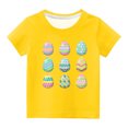 thumbnail image 1 of MeetoTime T-shirt à Manches Courtes Imprimé Ufs de Pâques pour Enfants Col Rond Confortable pour Garçons Filles, 1 of 4