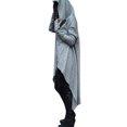 thumbnail image 3 of Innerwin Sweatshirt Long Sleeve Ladies Hoodies Autumn Solid Color Leisure Pullover Light Grey XXL, 3 of 4
