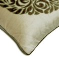 thumbnail image 2 of The HomeCentric Pillow Covers With Zippers, Green Pack of 2, 18"x18" Throw Pillow Cover For Sofa, Velvet Applique Pillowcase With Zipper, Floral Pattern Contemporary Easter - Olive Scent, 2 of 3