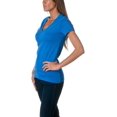 thumbnail image 3 of Bella + Canvas T-Shirt en Jersey à Manches Courtes à Col en V Profond pour Femmes -, 3 of 5