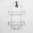 thumbnail image 2 of Era Grand Aluminum Shower Caddy,  3-Tier, Soft Silver 15x26in, 2 of 4