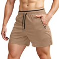 thumbnail image 1 of Men's Running Shorts with Zipper Pockets Gym Athletic Workout 5" Shorts for Men, 1 of 5