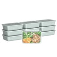 thumbnail image 1 of Bentgo Prep 1-Compartment Meal-Prep Food Storage Containers with Lids - 10 Trays & 10 Lids (Mint), 1 of 5