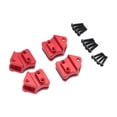 thumbnail image 4 of Bunblic Leaf Spring Mount Hangers Aluminum Replacement Lightweight Easy to Install Shock Absorption Practical Sturdy DIY RC Car Parts Red, 4 of 8