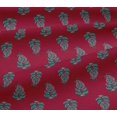 thumbnail image 5 of oneOone Viscose Jersey Fabric Leaves & Paisley Block Printed Craft Fabric BTY 60 Inch Wide, 5 of 5