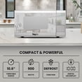 thumbnail image 3 of Total Chef 0.9 Cu.ft Countertop Microwave Oven Stainless Steel, 900W, 3 of 5