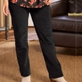 thumbnail image 1 of XZNGL Womens Solid Pocket Corduroy Pants, 1 of 1