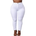 thumbnail image 1 of Pantalon Long Ajusté Taille Haute Extensible pour Femmes, Coupe Crayon, 1 of 4