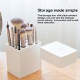 thumbnail image 1 of 12 Holes Makeup Brush Holder Organizer Desktop Painting Brush Storage Barrels For Brushes Storage Barrels Stand Multi-function Pen Bucket White, 1 of 9