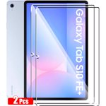 XCRS [2 Pack] Tempered Glass Screen Protector for Samsung Galaxy Tab S10 FE+ Plus SM-X620 Tablet, Case Friendly & Bubble Free