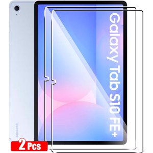 XCRS [2 Pack] Tempered Glass Screen Protector for Samsung Galaxy Tab S10 FE+ Plus SM-X620 Tablet, Case Friendly & Bubble Free