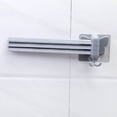 thumbnail image 3 of Hearth & Gear Rotating Towel Rack Swivel Towel Rack 3 Poles Towel Holder 180 Rotation Wall Mounted Punch Bathroom Bath Kitchen Dish Rag Utensil Holder Wardrobe Organizer White Glasses Stand Holder for, 3 of 6