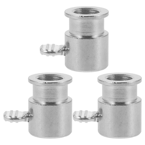 OUNONA 3Pcs Rotisserie Rod Fixing Accessory Plated Silver Chromeplated Iron Bbq Grill Parts