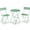 Sage, variant on Best Choice Products 3-Piece Small Bistro Set, Folding Patio Furniture Set of 2 Chairs and Table - Grey