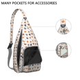 thumbnail image 4 of Pet Lover's Vintage Cat Sling Bag - Floral Cat Design Shoulder Backpack (Organized Multi-Pocket, Stylish & Functional), 4 of 4