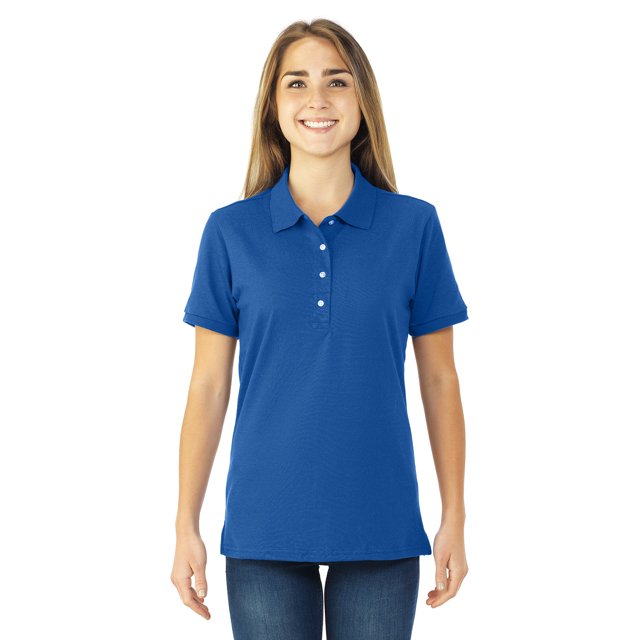 Jerzees Chemise de Sport à Manches Courtes pour Femmes SpotShield, L, Royal