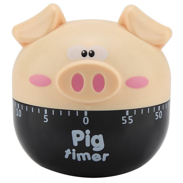 Rdeghly Mechanical Timer, Kitchen Timer,Cute Cartoon Pig Kitchen Timer Mechanical Timers Counters for Cooking Timing Tool