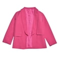 thumbnail image 3 of Elegant Girls Long Sleeve Shawl Collar Formal Suit With Inner Pocket And Open Front Design For Stylish Kids Outfits, 3 of 8