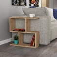 thumbnail image 2 of JV Home Homeania Collection Modern Side Table with Shelves for Storage, 24 Inch, Sonomo, 2 of 7
