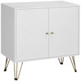 thumbnail image 1 of HOMCOM Storage Cabinet with Double Doors Freestanding Accent Cabinet, White, 1 of 10