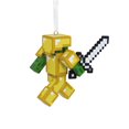 thumbnail image 4 of Hallmark Minecraft Zombie With Sword and Armor Christmas Ornament, 4 of 6