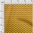 thumbnail image 1 of oneOone Georgette Viscose Fabric Chevron Ikat Printed Fabric 1 Yard 42 Inch Wide, 1 of 1