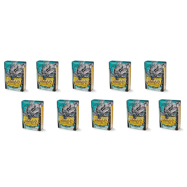 10 Packs Dragon Shield Classic Mini Japanese White 60 ct Card Sleeves Display Case