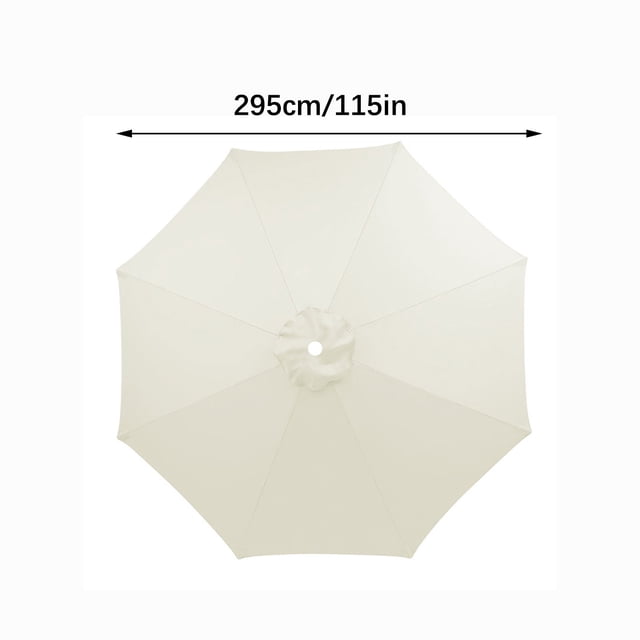 Penkiiy Parasol de Plage de 118 Pouces, Parasol Extérieur Auvent de Plage Cour Arrière Marché Couverture de Table