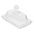 thumbnail image 2 of Plat à Beurre en Verre avec Couvercle pour Comptoir, Contenant de Rangement, Garde-Beurre, Assiette à Gâteau, 2 of 9