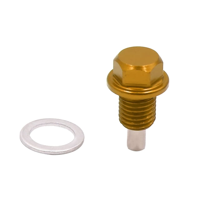 Unique Bargains M12 x 1.5mm Thread Gray Magnetic Auto Car Oil Pan Drain Bolt Kit with Washer