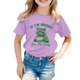 thumbnail image 4 of Vêtements pour Filles Imprimé Filles T-Shirts à Manches Courtes Col Ras du Cou Tenues d'Été pour Tout-Petits pour Filles Tenues pour Filles 6-7 Ans Mode Filles, 4 of 4
