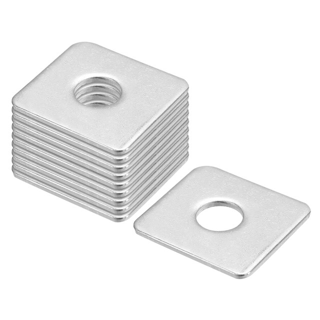 Uxcell Square Washer 10 Pack M10x30x30x2mm 304 Stainless Steel Square Plate Washers