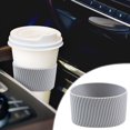 thumbnail image 3 of Dadatutu Manchon en Silicone pour Tasse - Manchon Réutilisable pour Boisson Chaude et Café / Protecteur de Tasse Résistant à la Chaleur, Housse d'Isolation pour Tasse en Verre en Silicone, Manchons de Tasse de 3,1 Pouces de Diamètre pour Boisson Chaude Glacée, Gobelets, 3 of 5