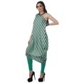 thumbnail image 4 of Moomaya Robe Kurti à une Épaule Imprimée pour Femme, Sans Manches, à Col Bénitier, Style Bohème, Tenue de Soirée de Designer, 4 of 7