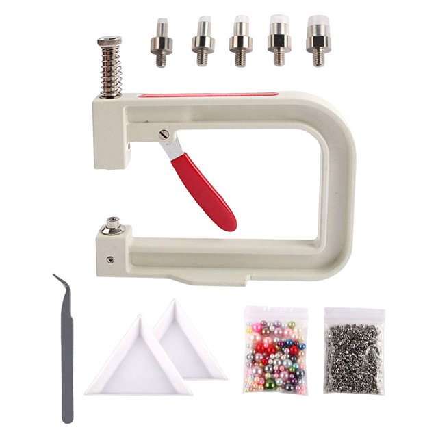 Pearl Handmade Setting Machine Beads Punching Machine 4/5/6/8/10mm for Shoes Multicolor