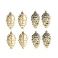 thumbnail image 2 of 8 Pieces Christmas Tree Decorations with Cone Pendant, Christmas Decoration Gold A, 2 of 9