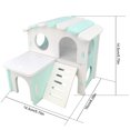 thumbnail image 4 of Hamster House Plastic DIY Double Layer Small Animal Hideout Hamster Play Hut, 4 of 10