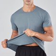 thumbnail image 1 of Compression Shirts for Men Quick Drying Summer Gym Shirts Breathable Stretchy Short Sleeve Crew Neck Basic T-Shirts for Activewear, 1 of 7