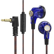 Wired Earbuds with Microphone Wired Earphones, Flat Earphones, Wired Control wtih Microphone, Music and Sports 16Mm Dynamic Flat Earphones Earbuds Wired Headphones
