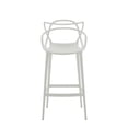 thumbnail image 1 of Tabouret de bar en plastique blanc Heavenly Collection pour salle à manger, 1 of 8