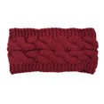 thumbnail image 1 of Bandeau Automne Coupe-Vent Tête Élastique Multicolore Réglable Large Dames Bandeau Est Fait Oreille Muffs Accessoires de Cheveux pour les Filles Vin Rouge, 1 of 6