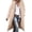 Beige, variant on Womens Winter Casual Loose Fashion Color Pocket Zippered Tops Reversible Long Cotton Coat