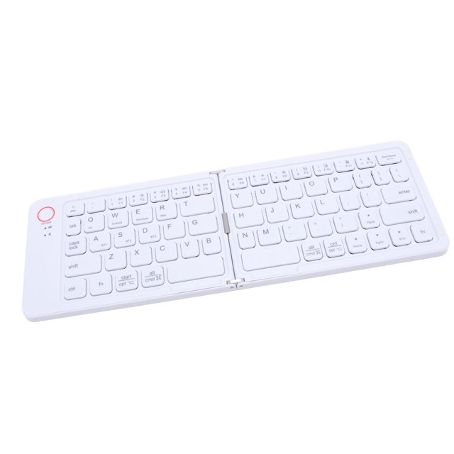 Foldable BT Keyboard,67 Keys Pocket Folding Keyboard with Stand Rechargeable Ultra Slim Folding Keyboard Magnetic Slim Universal Portable Cordless Keyboard for Phone Tablet Laptop