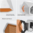 thumbnail image 2 of 600w/1000w Portable Electric Air Heater Fan PTC Ceramic Heating Overheat Protection for Office Tabletop Home European plug, 2 of 5