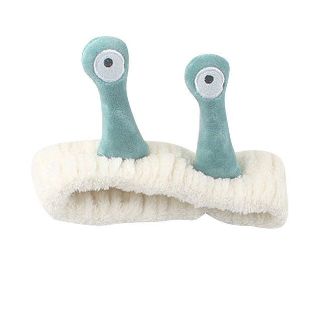 Bandeau de Pression en Peluche Mignon Multicolore pour Lavage du Visage